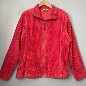 Woolrich Boxy Jacket Size Large Kinsdale Wide Wale Corduroy Zip Heritage Country